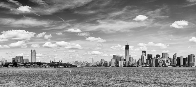 Manhattan New-York and Jersey City New-Jersey from upper bay US Manhattan New-York and Jersey City New-Jersey from upper bay US