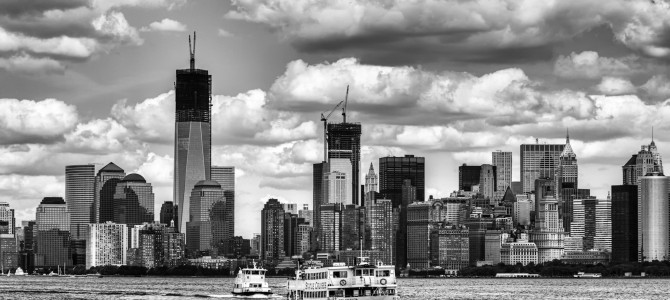 View of tour boats headed to liberty island new york harbor new york us View of tour boats headed to liberty island new york harbor new york us